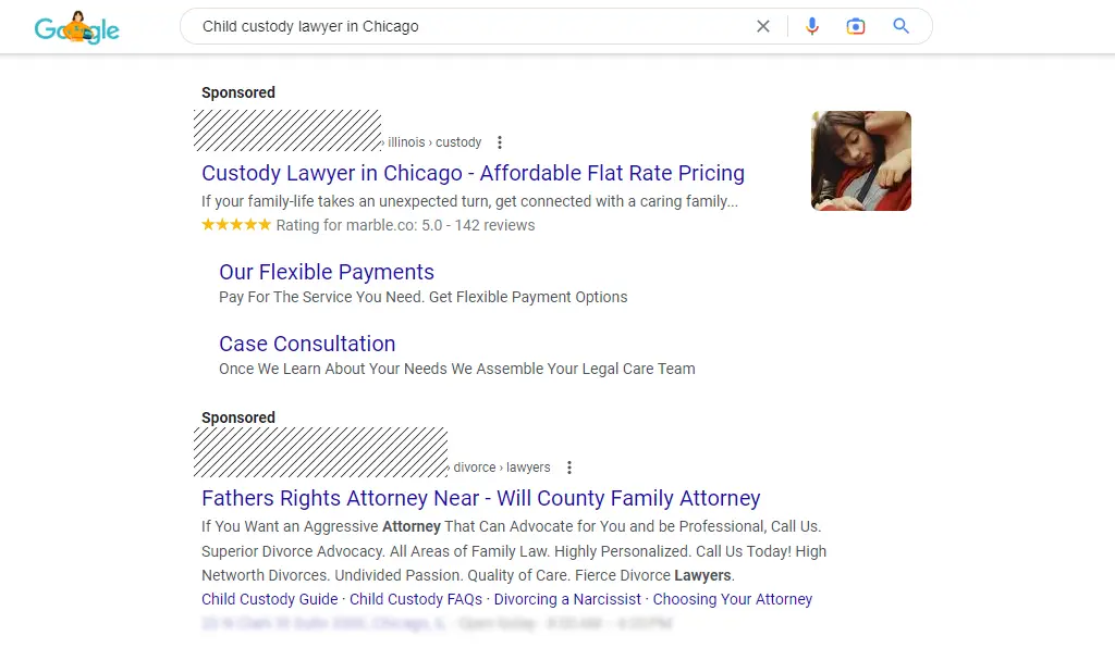 PPC ads for divorce lawyers
