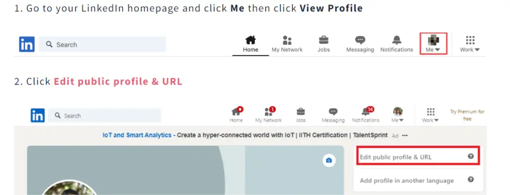 Customer URL editing