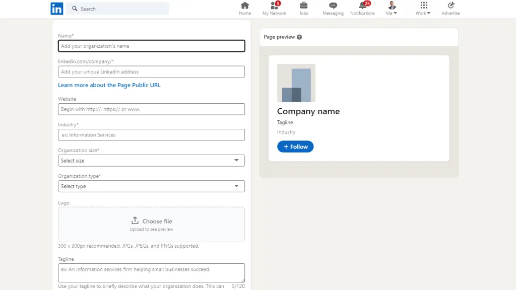 Add info on Linkedin