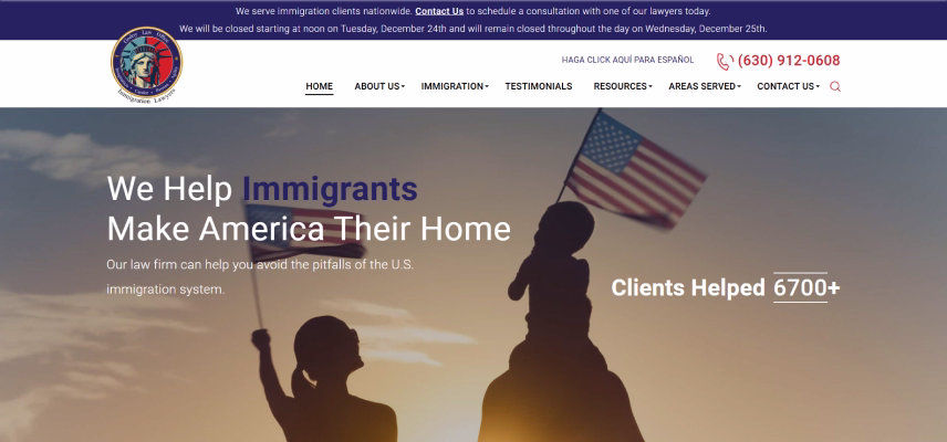 Godoy Law Office Immigration website