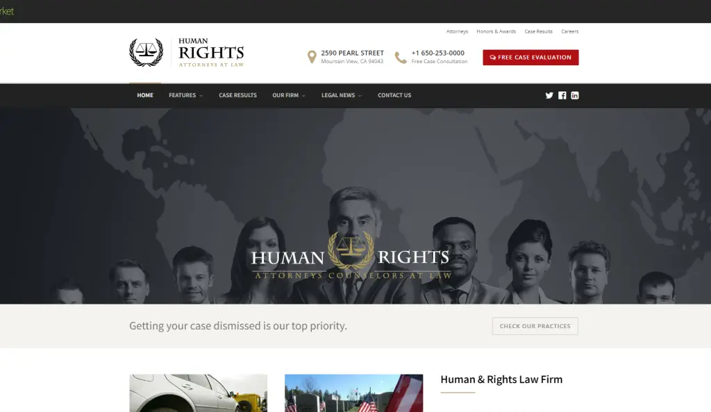 Human rights Wordpress theme