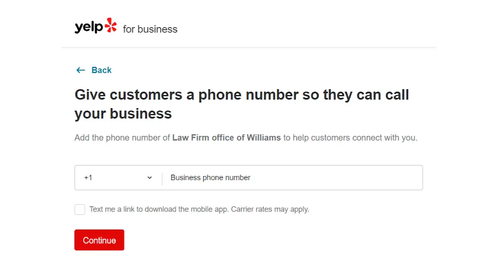 Include a phone number where people can reach your law firm