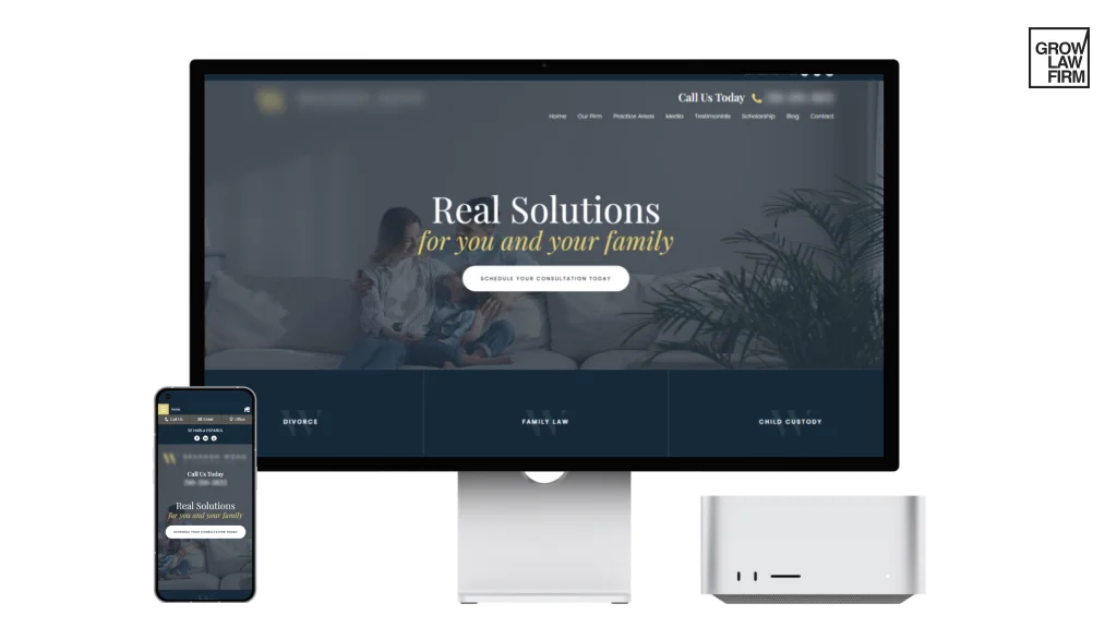 Mobile-friendly family law website design