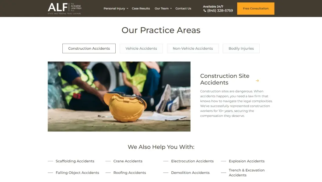 Website image after