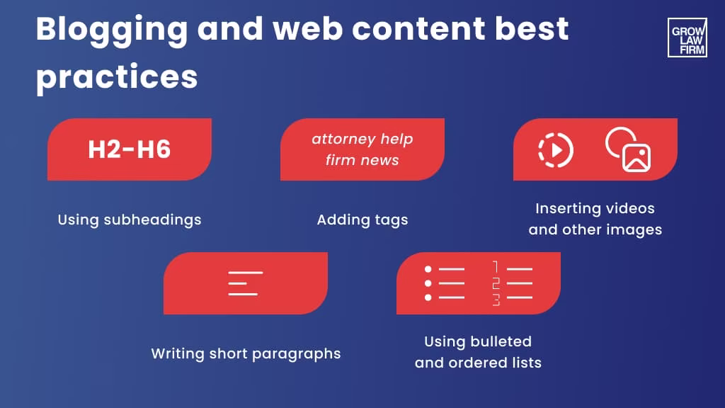 Blogging for lawyers tips