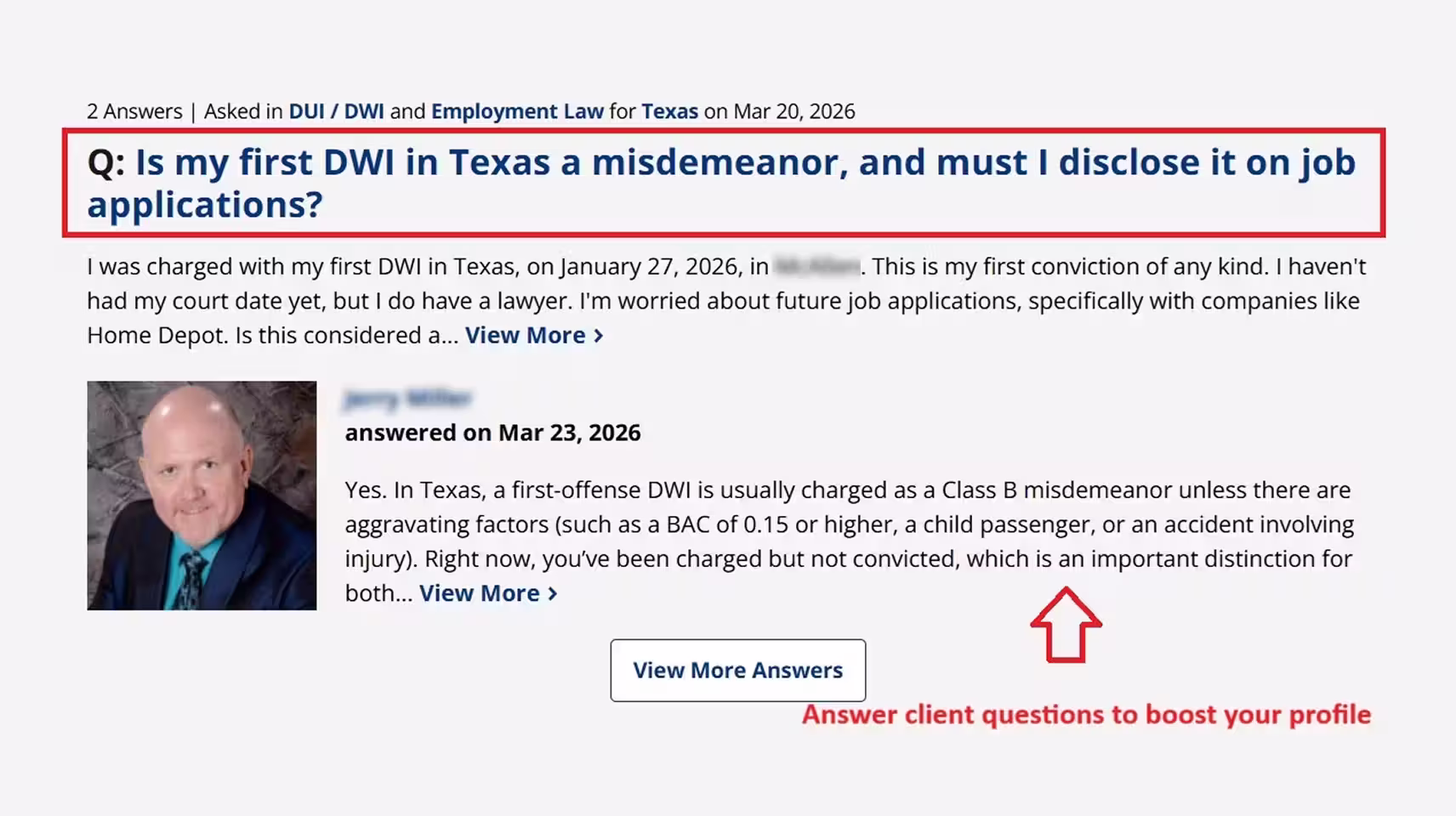 Justia Ask a Lawyer