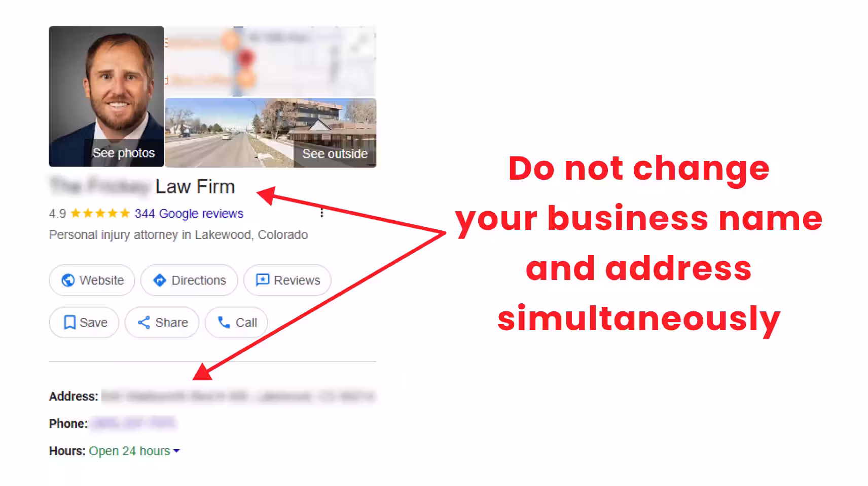 A Simultaneous Business Name and Address Change