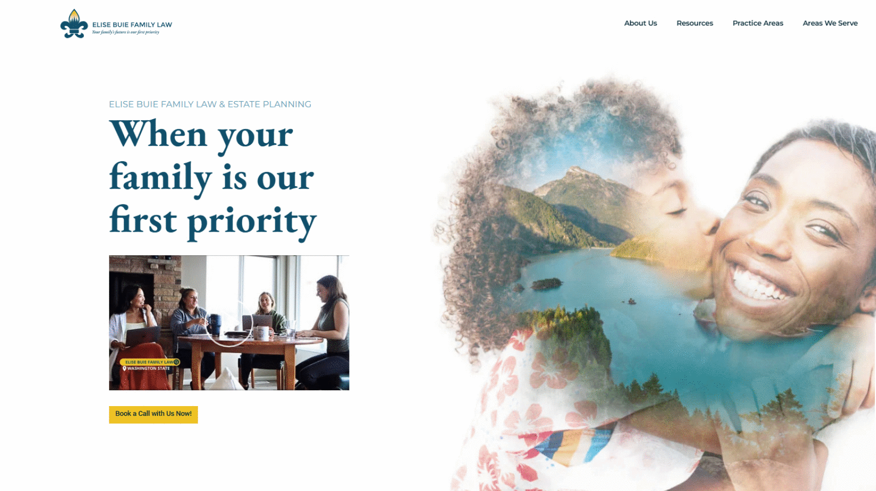 Elise Buie Family Law website homepage