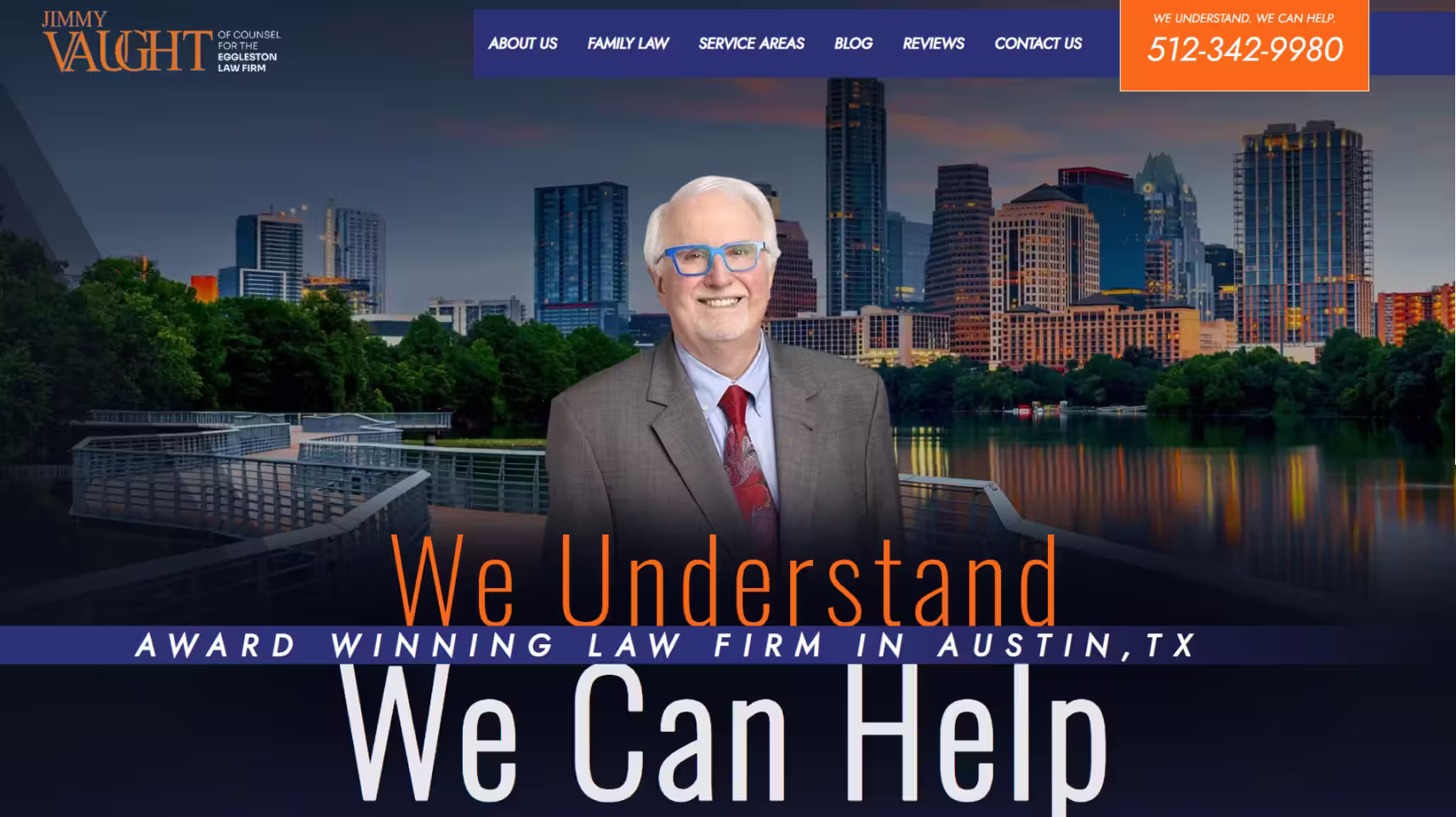 Vaught Law Firm website homepage