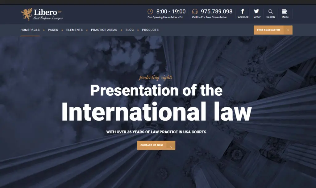 Libero Wordpress theme