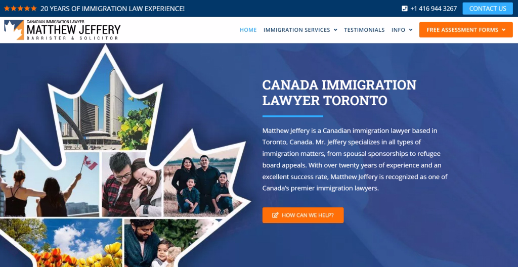 Matthew Jeffery: Canadian Immigration Lawyer Toronto's website