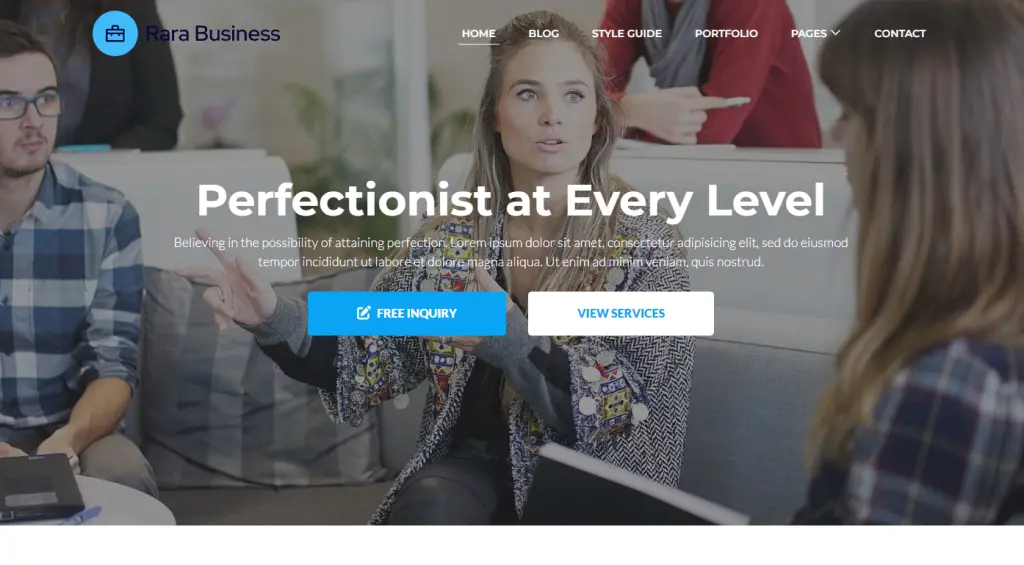 Rara Business Wordpress theme