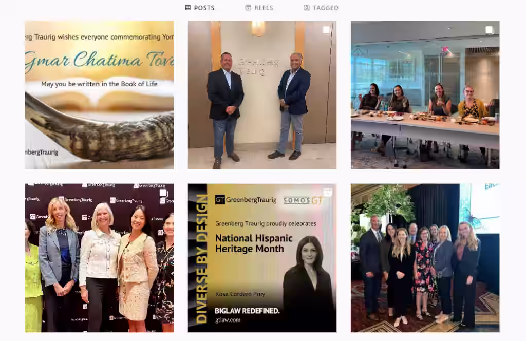 Lawyers on Instagram: Posts
