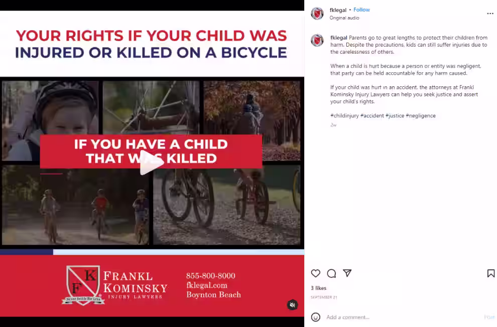 Lawyers on Instagram: Reels