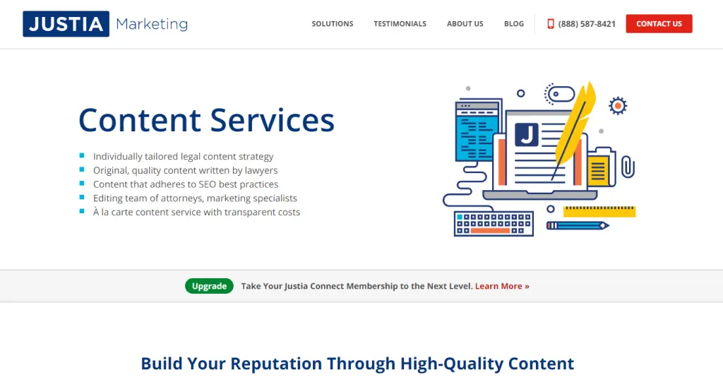 Justia content services