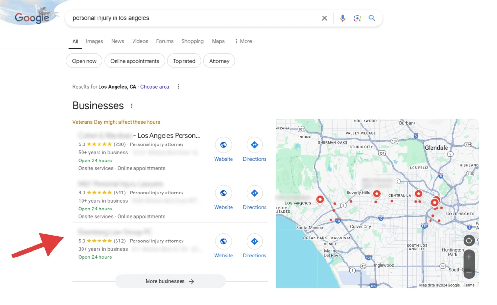 local search inquiry example