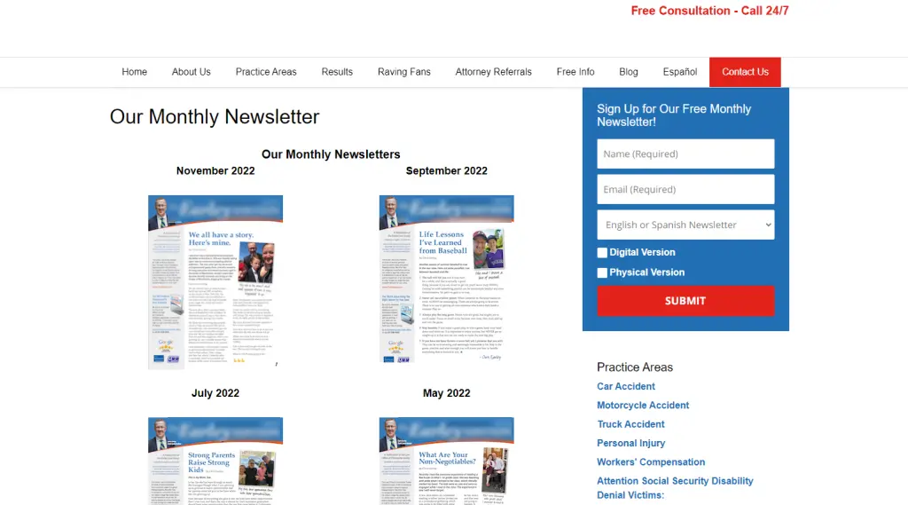 Early Law Group newsletter