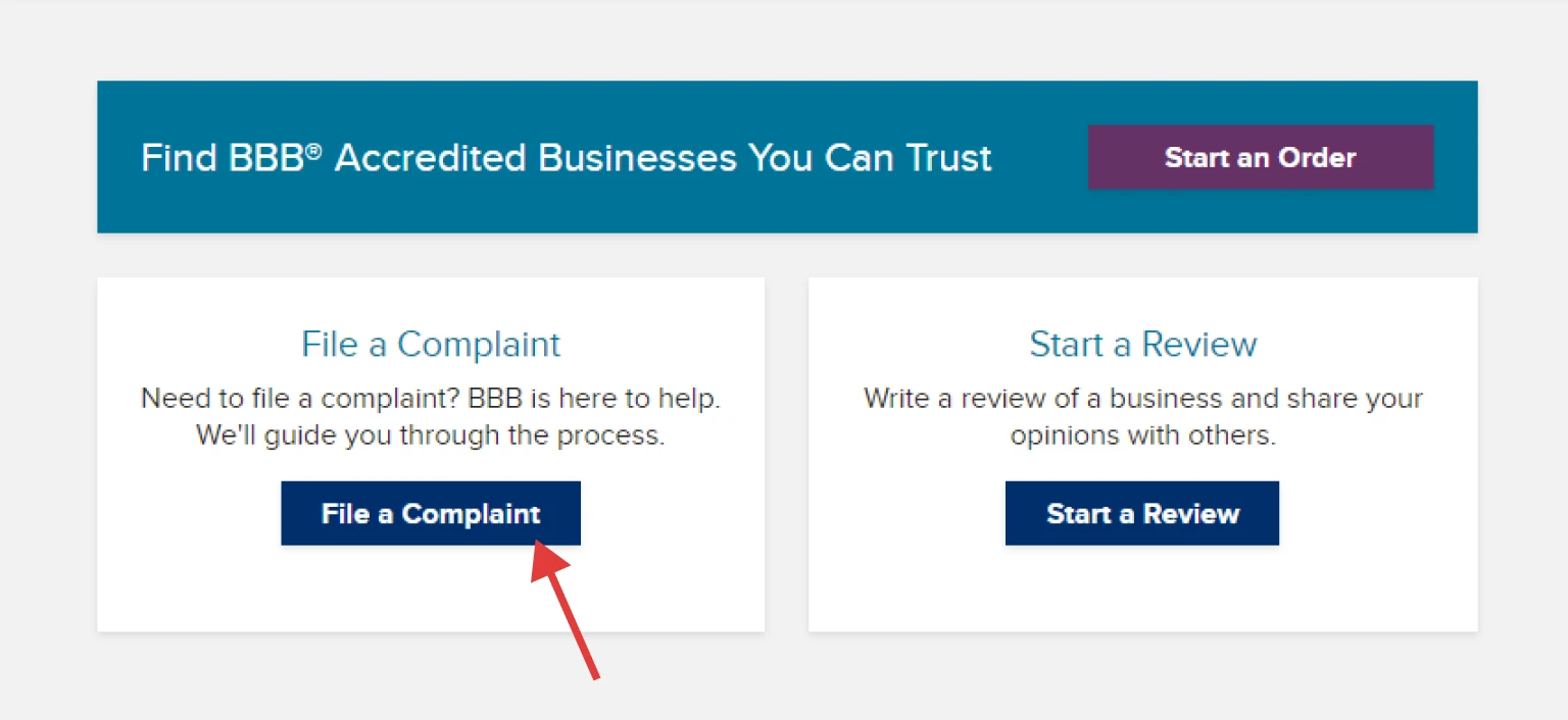 Filing a BBB Complaint
