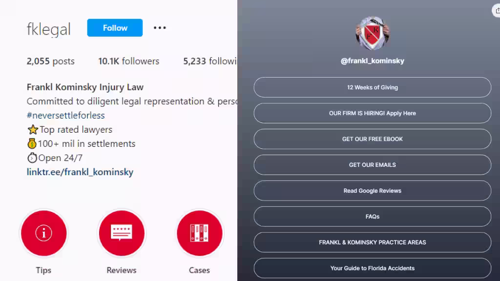 What Business Information Should Lawyers Include on Instagram?