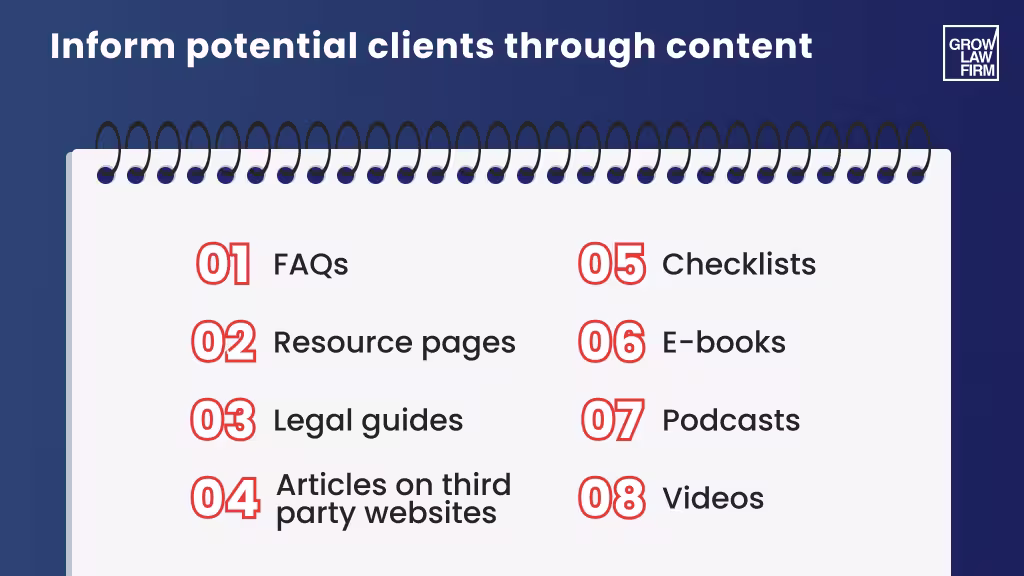 content for law firms