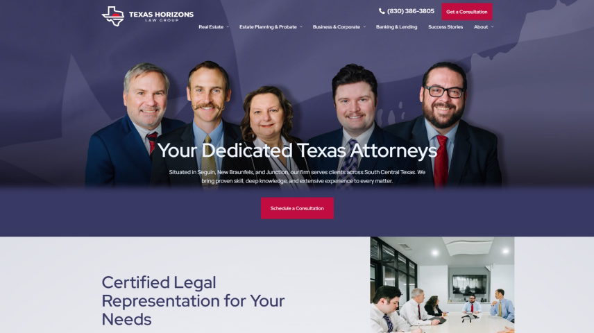 Moore Ganske Murr PLLC website homepage