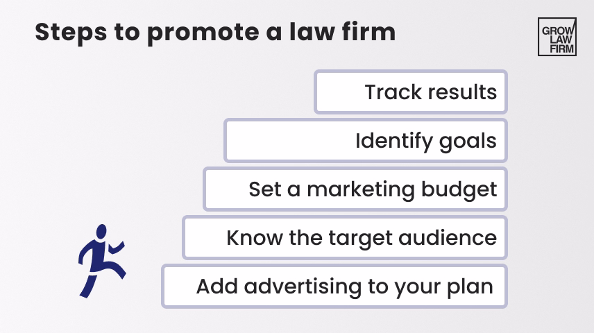 Steps to promote a law firm