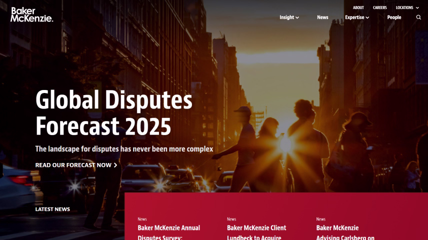 Baker McKenzie website homepage