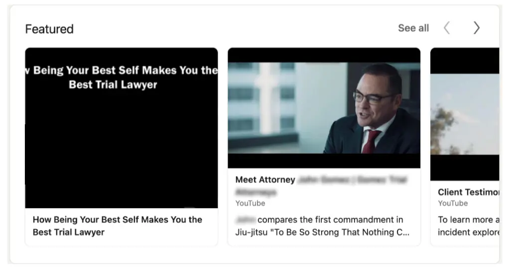 Featured section