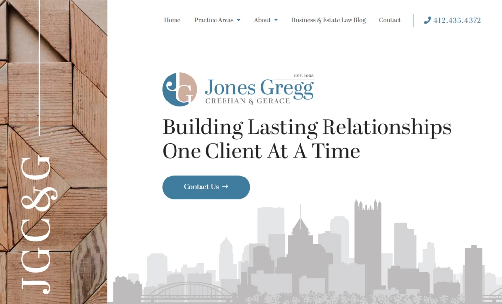 Pittsburgh Business and Estate Planning Law Firm business law website design
