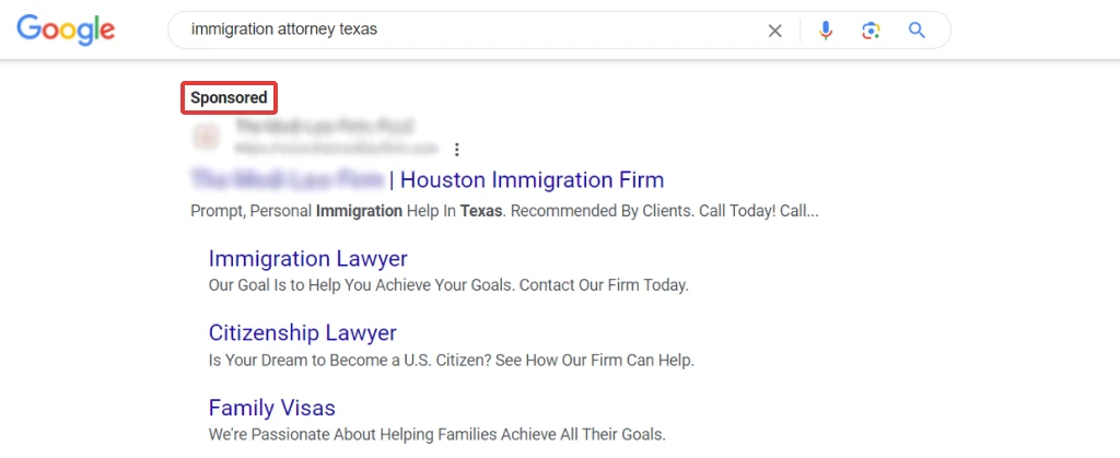 An example of a PPC ad copy