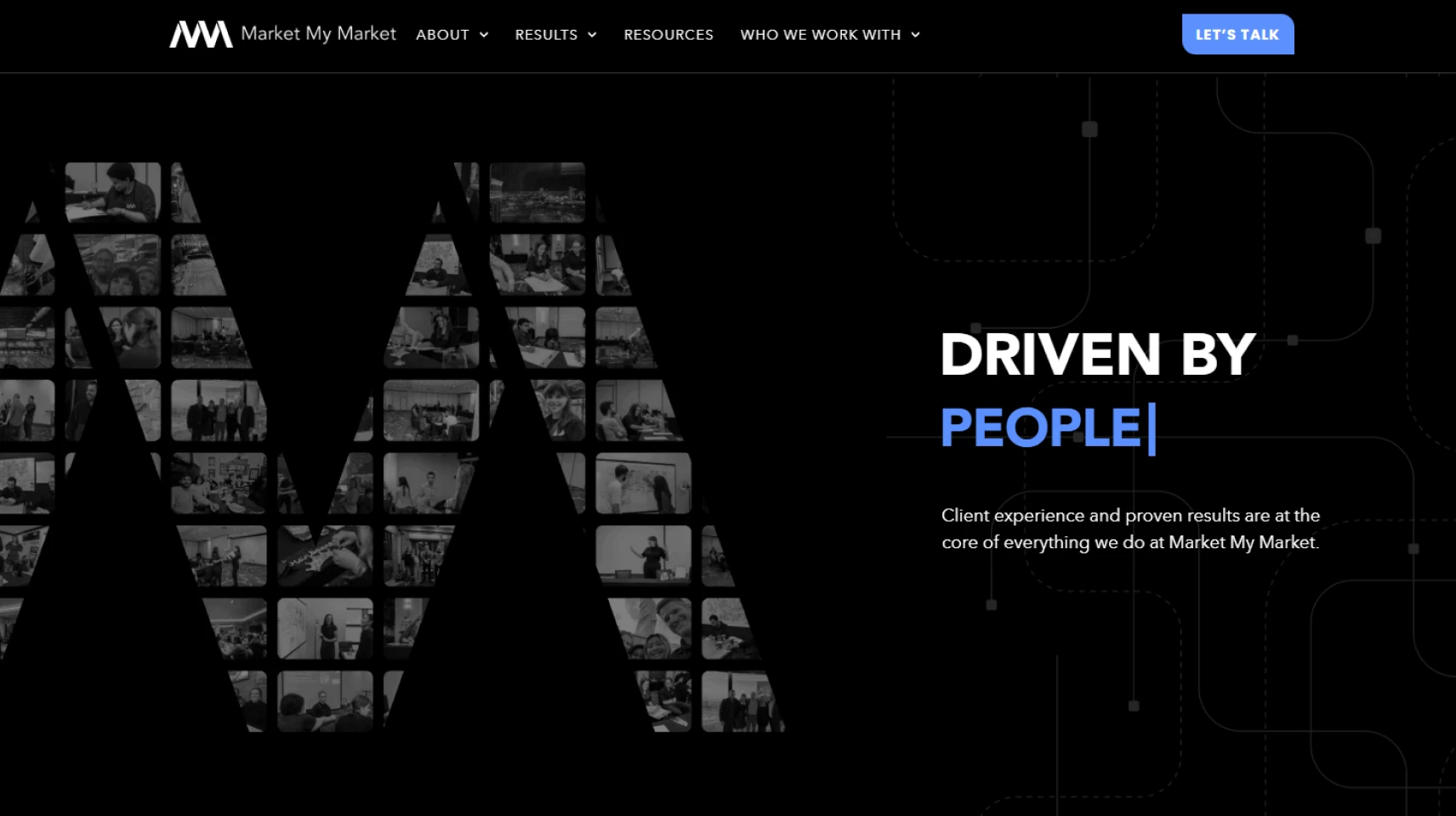 Market My Market homepage
