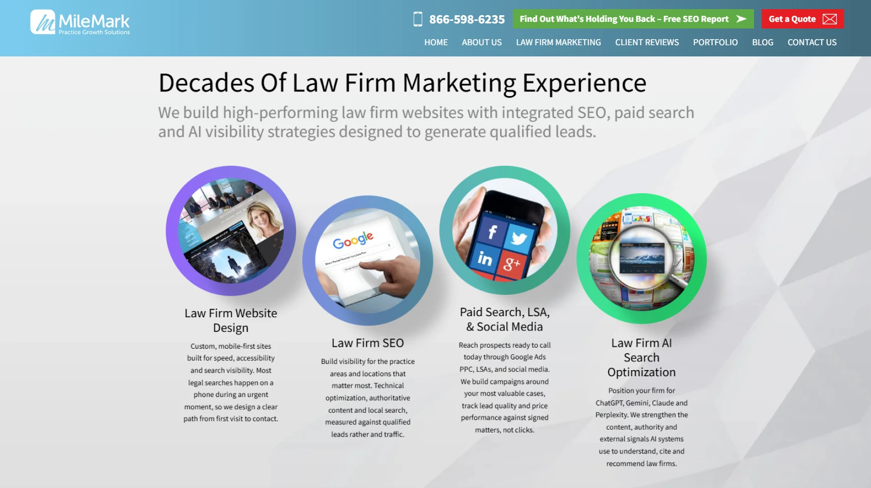 MileMark homepage