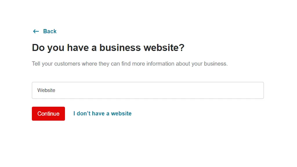 Add your website on Yelp page