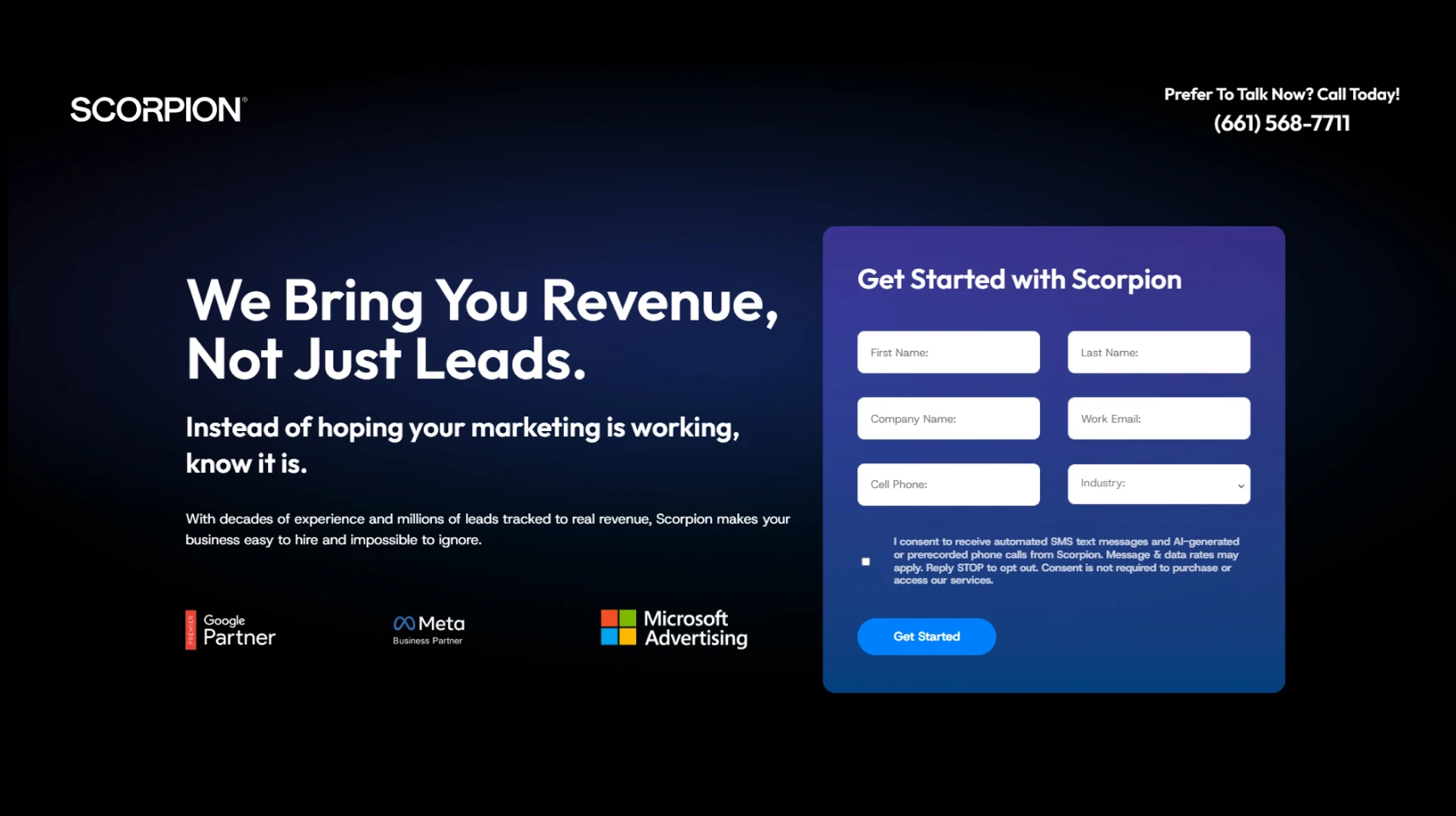 Scorpion homepage